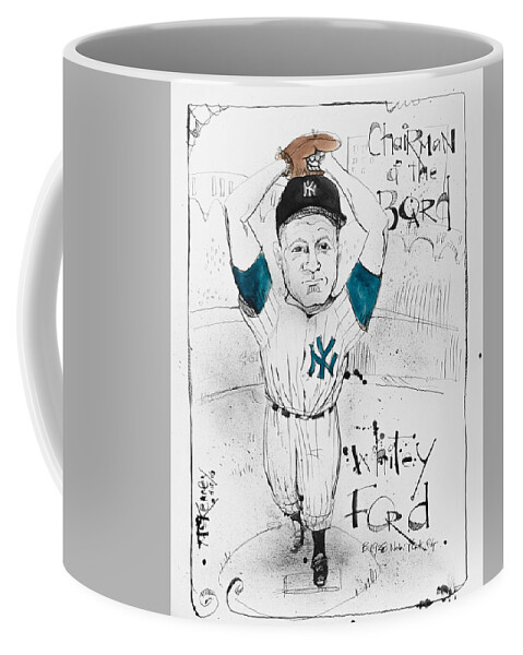  Coffee Mug featuring the photograph Whitey Ford by Phil Mckenney