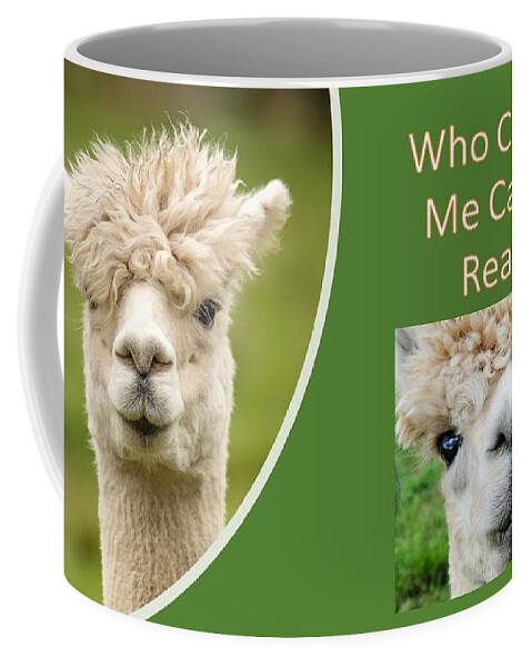 Alpaca Coffee Mug featuring the photograph Who Can Get Me Camera Ready by Nancy Ayanna Wyatt