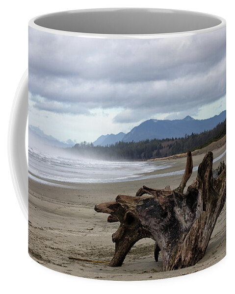 Drift Wood Coffee Mug featuring the photograph Wick Beach by Randy Hall
