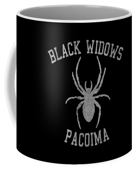 Funny Coffee Mug featuring the digital art Widows Pacoima by Flippin Sweet Gear