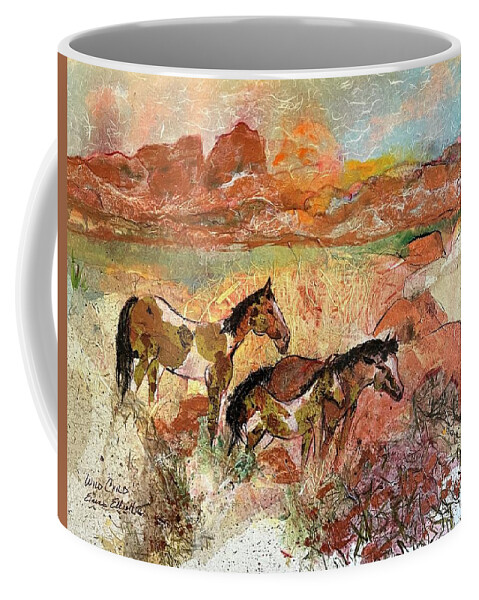 Horse Coffee Mug featuring the painting Wild Child by Elaine Elliott