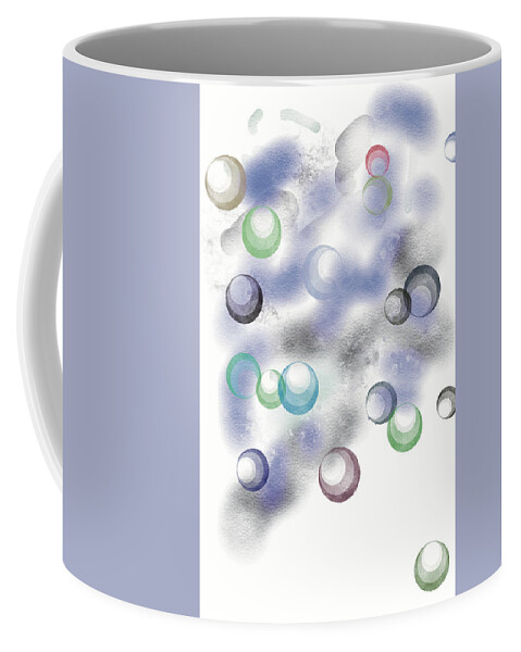 Abstract Expressionism Coffee Mug featuring the digital art Wild Digi #1 by Zotshee Zotshee