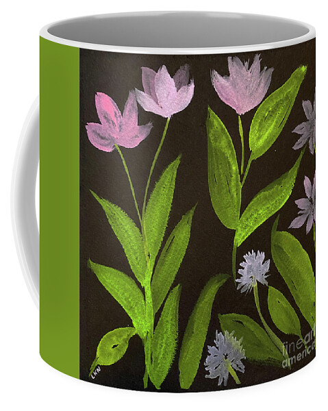 Wild Flowers Coffee Mug featuring the painting Wild Flowers by Lisa Neuman