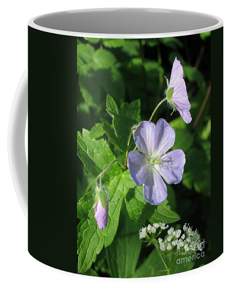 Wildflower Coffee Mug featuring the photograph Wild Geranium by Ann Horn