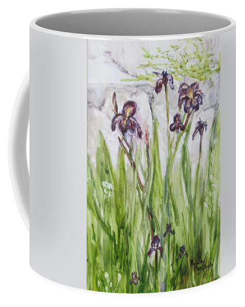 Painting Coffee Mug featuring the painting Wild Iris by Paula Pagliughi