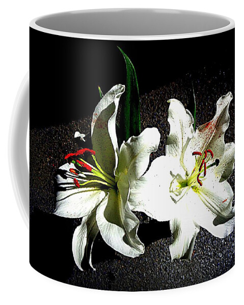 Wild Lilies Coffee Mug featuring the photograph WILD LILIES - FarFromTheMaddingCrowd by VIVA Anderson