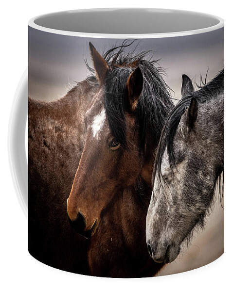 Wild Horses Coffee Mug featuring the photograph Wild Onaqui by Julie Argyle