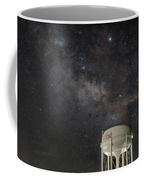 Galaxy Coffee Mug featuring the photograph Wildcat Water Tower by James Clinich