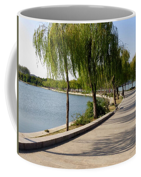 China Coffee Mug featuring the photograph Walk This Way by Kerry Obrist