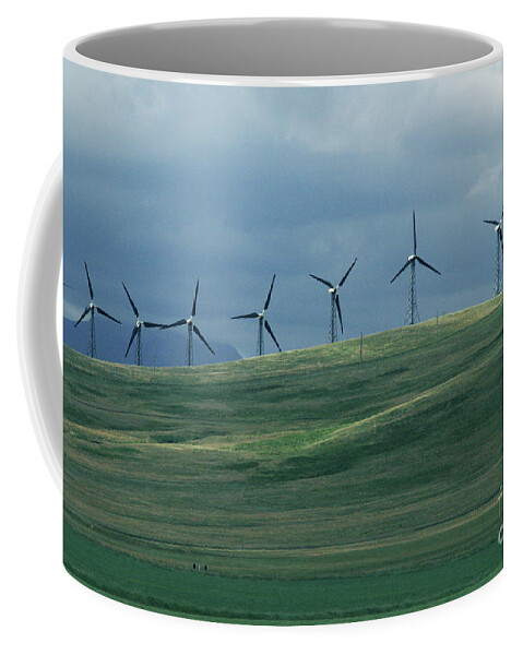 Wind Coffee Mug featuring the photograph Wind Turbines by Mary Mikawoz