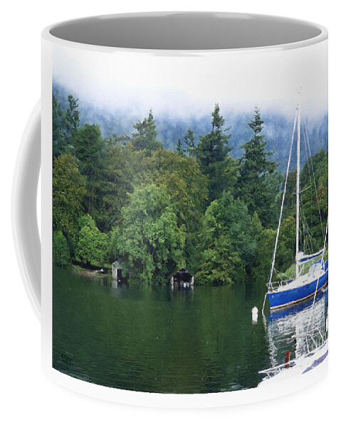 Lake Windermere Coffee Mug featuring the photograph Windermere Mooring by Brian Watt