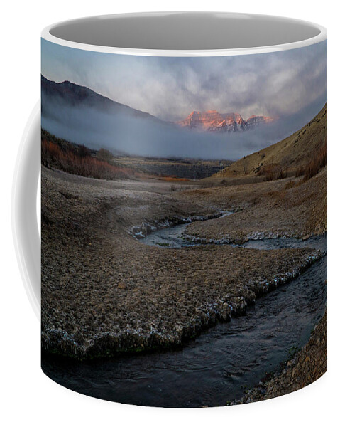 Utah Coffee Mug featuring the photograph Winding Stream by Wesley Aston