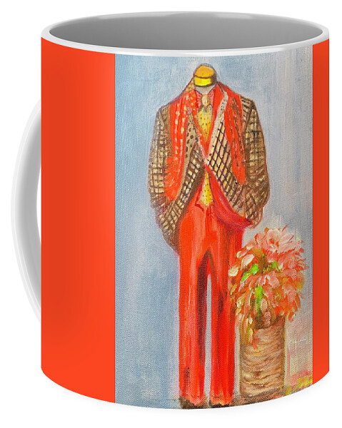 Autumn Coffee Mug featuring the painting Window Dressing by Juliette Becker