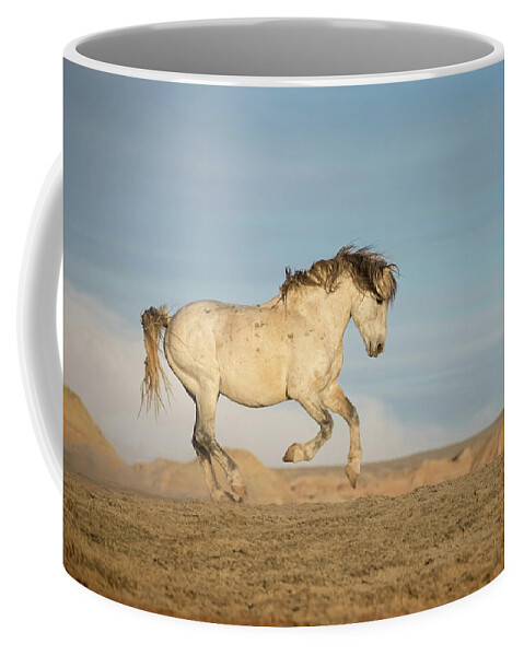 Wild Horses Coffee Mug featuring the photograph Windswept by Sandy Sisti