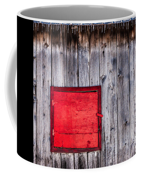 Architecture Coffee Mug featuring the photograph Winter Barn by Moira Law