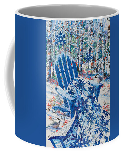 Winter Coffee Mug featuring the painting Winter Blues by Diane Phalen