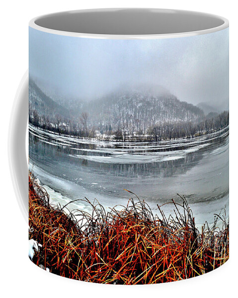Winter Coffee Mug featuring the photograph Winter Bluffs by Susie Loechler