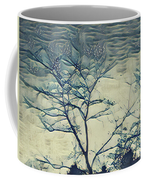 Winter Coffee Mug featuring the mixed media Winter Branches by Christopher Reed