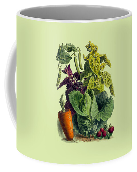 Vegetables Coffee Mug featuring the digital art Winter Harvest by Madame Memento