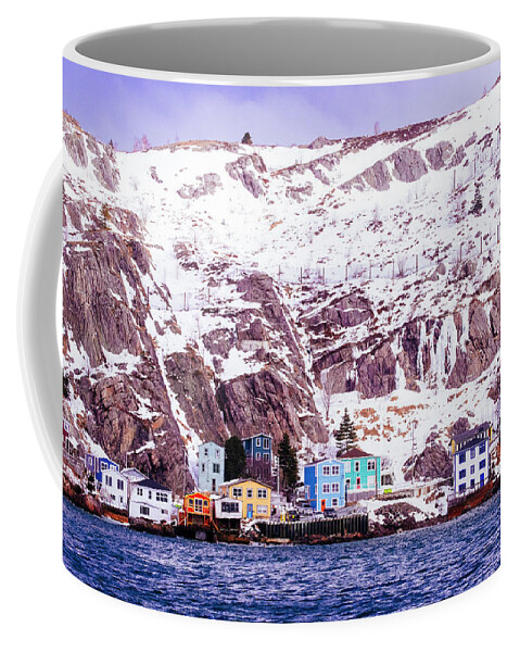 The Battery Coffee Mug featuring the photograph Winter in The Battery, St John's, Newfoundland by Laura Tucker