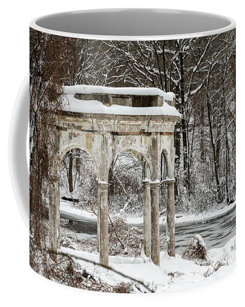 Tibbetts Brook Park Coffee Mug featuring the photograph Winter in Tibbetts Brook Park by Kevin Suttlehan