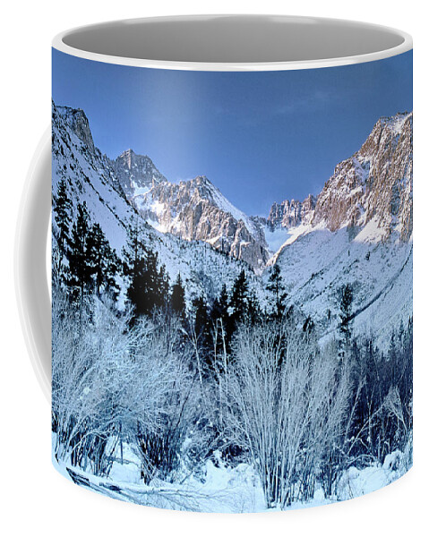 Dave Welling Coffee Mug featuring the photograph Winter Middle Palisades Glacier Eastern Sierras Califo by Dave Welling