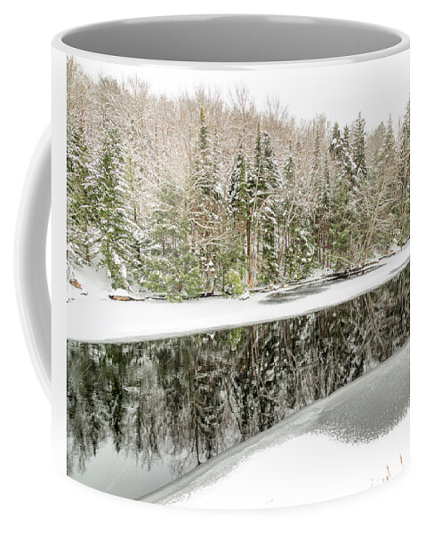 Winter Coffee Mug featuring the photograph Winter on the Moose by Rod Best