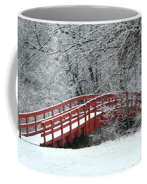 Red Coffee Mug featuring the photograph Winter Solitude by Lens Art Photography By Larry Trager