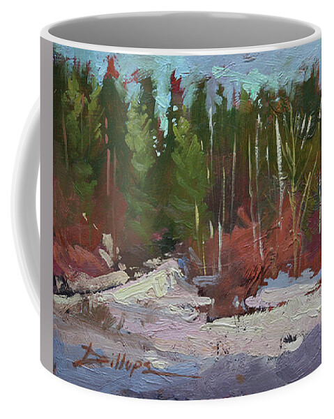 Plein Air Painting Coffee Mug featuring the photograph Winter's Eve by Elizabeth - Betty Jean Billups