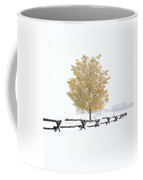 Seasonal Coffee Mug featuring the photograph Winter's Soldier by American Landscapes