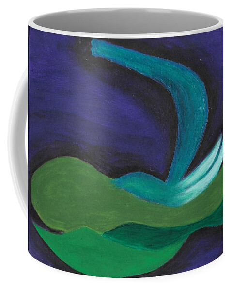 Awakening Coffee Mug featuring the painting Wisdom by Esoteric Gardens KN