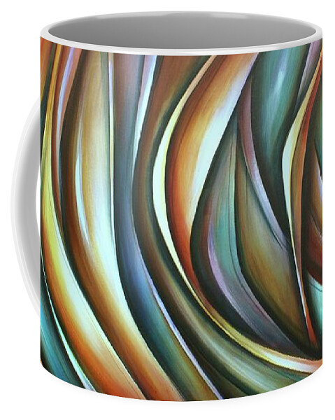 Multicolor Coffee Mug featuring the painting Wisp by Michael Lang