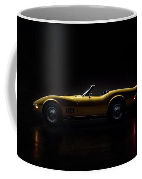 Yellow Coffee Mug featuring the digital art With the Lights Down Low by Douglas Pittman