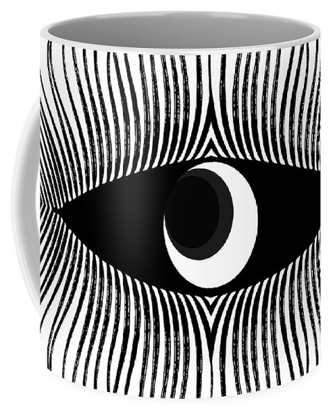 Eye Coffee Mug featuring the digital art Witness by Mehran Akhzari