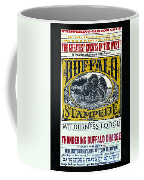 Whispering Canyon Café Wilderness Lodge Coffee Mug featuring the photograph Whispering Canyon Cafe sign by David Lee Thompson