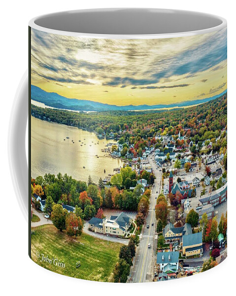 Aerial View Coffee Mug featuring the photograph Wolfeboro by John Gisis