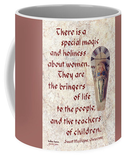 Women Coffee Mug featuring the digital art Women are the Bringers of Life by Jacqueline Shuler