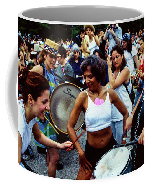 Gay Pride Coffee Mug featuring the photograph Tales Of The City - Gay Pride Parade, New York City by Earth And Spirit