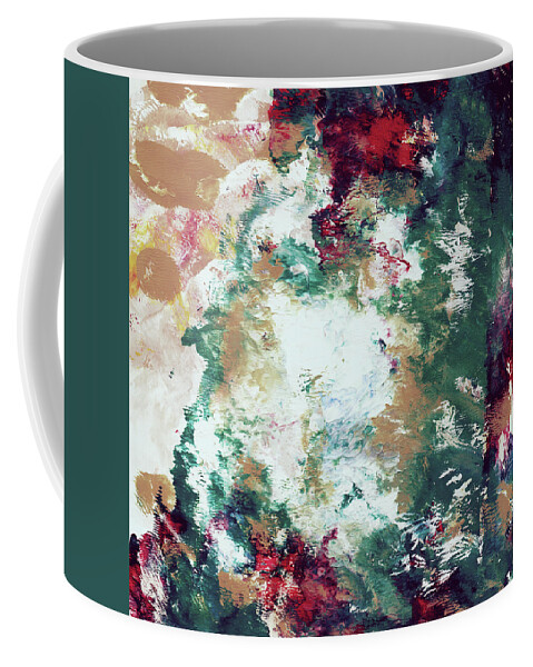 Abstract Coffee Mug featuring the mixed media Wonderland 5- Art by Linda Woods by Linda Woods