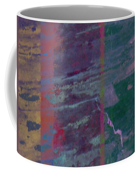Wood Coffee Mug featuring the mixed media Wood Streaks by Christopher Reed