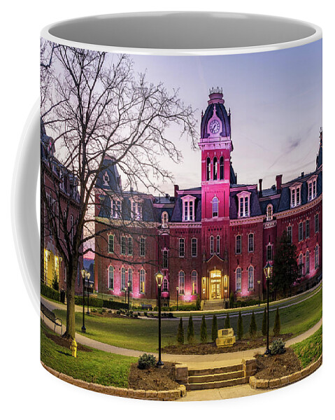 Graduation Coffee Mug featuring the photograph Woodburn Hall at West Virginia University in Morgantown WV by Steven Heap