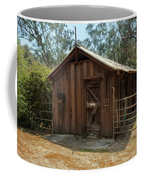 Barn Coffee Mug featuring the photograph Wooden Barn, Bella Vista on Blackwood, Bridgetown, Western Austr by Elaine Teague