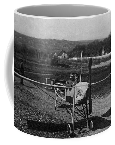 Plane Coffee Mug featuring the photograph World War 1 Era plane postcard by Steven Ralser