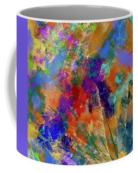 Floral Coffee Mug featuring the digital art Wrapped Flower Bunch by Sherry Killam