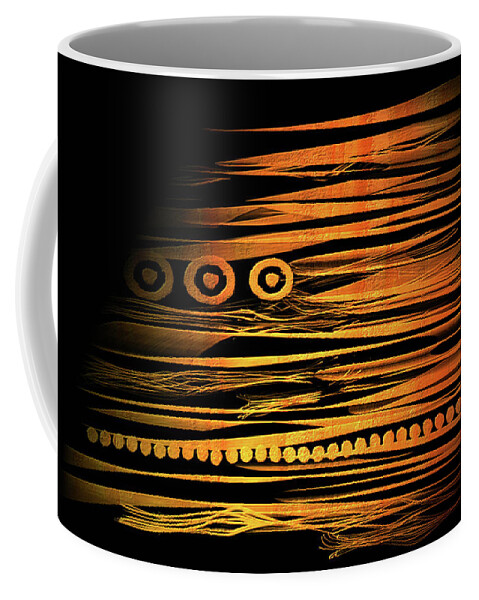 Abstract Coffee Mug featuring the digital art Wrapsody by Marina Flournoy