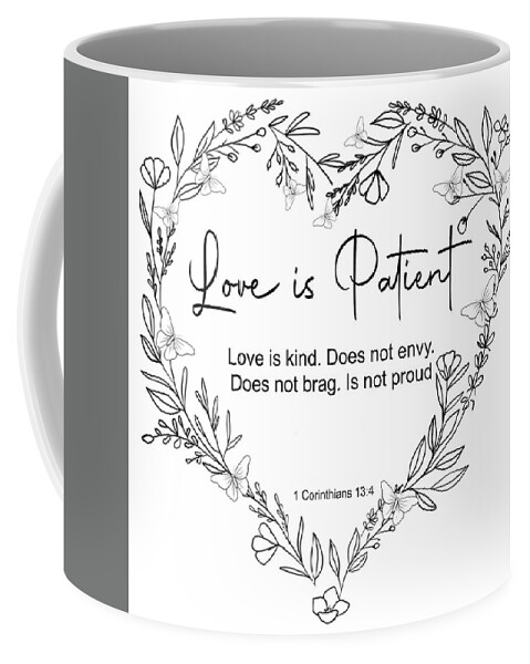Words Coffee Mug featuring the painting Wreath III by Amber Clarkson
