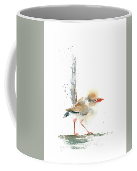 Wren Coffee Mug featuring the painting Wren by Paintis Passion