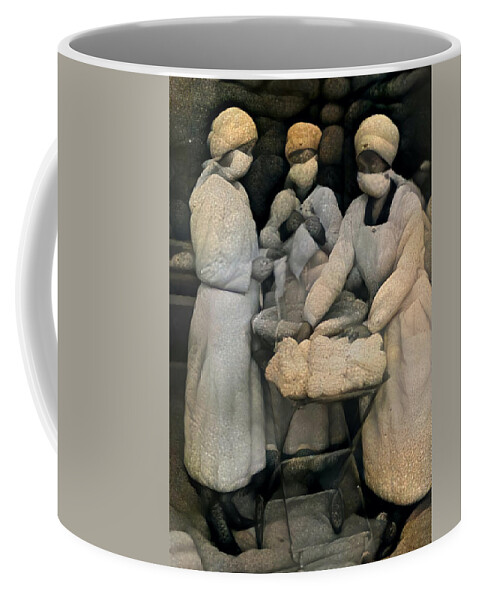 Nurses Coffee Mug featuring the digital art Wringing Water From a Stone by Matthew Lazure