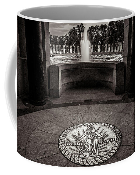 Landscape Photography Coffee Mug featuring the photograph WWII Memorial Washington DC by Scott McGuire