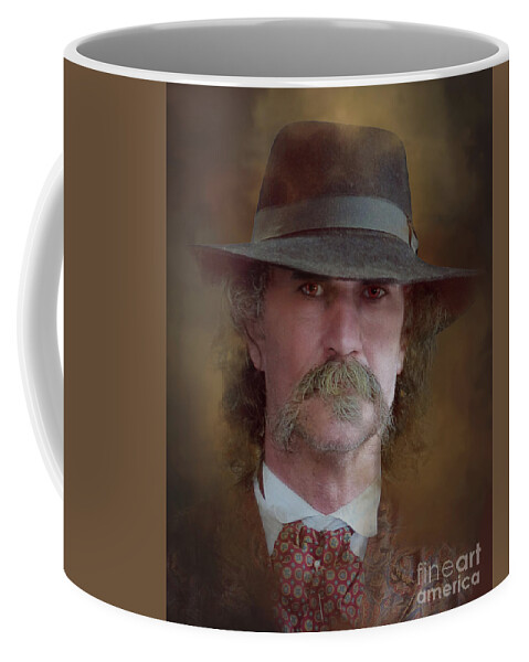 Wyatt Coffee Mug featuring the digital art Wyatt Earp by Jim Hatch